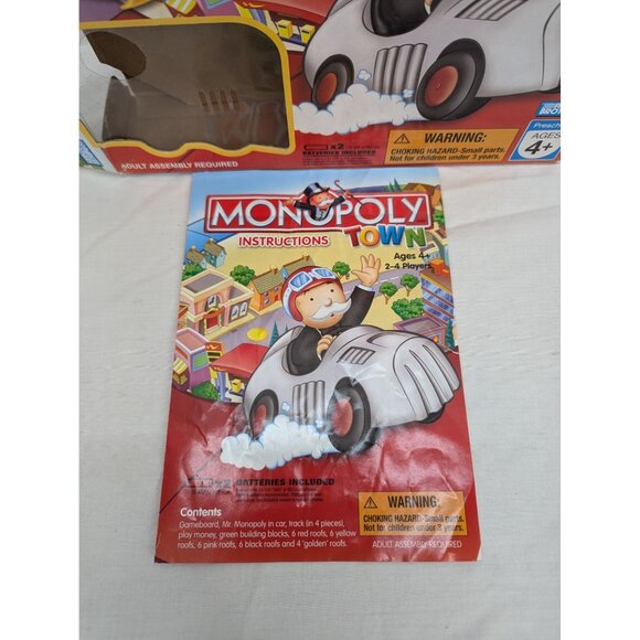 Monopoly Town Children's Monopoly Game Parker Brothers Hasbro 2007 Complete - Picture 2 of 8